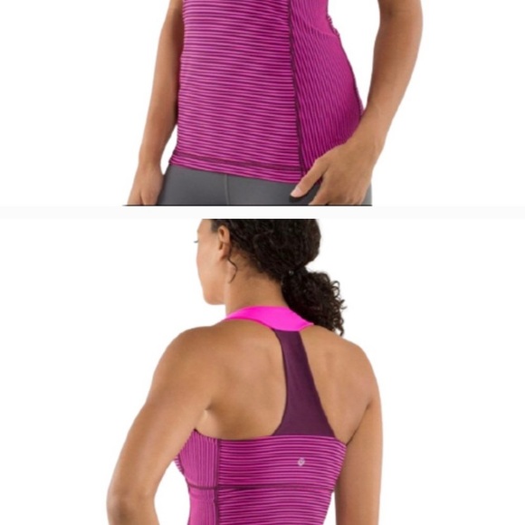 Lululemon pink scoop neck sleeveless workout top - Picture 2 of 2